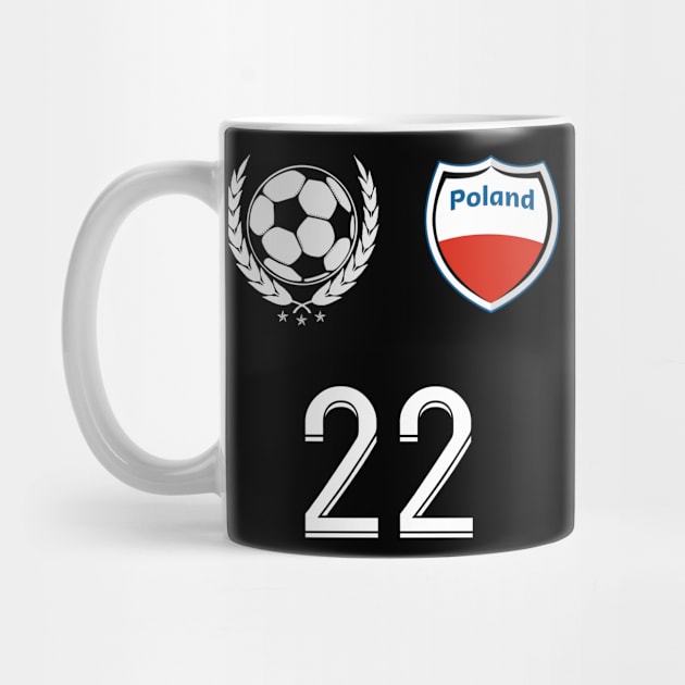 Poland Soccer Fans Jersey Polish Flag Football Lovers by TeeBlade